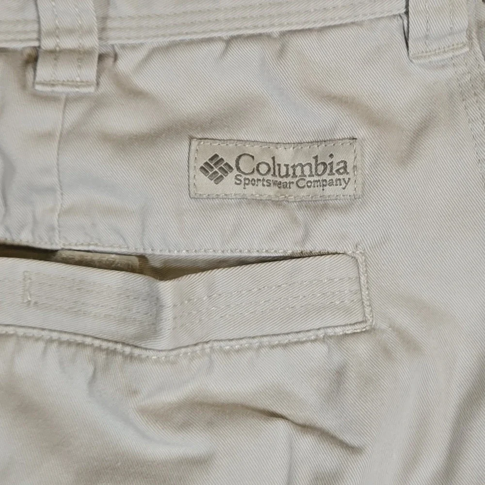Columbia Khaki Cargo Shorts Performance Outdoor Gear Mens Size 38